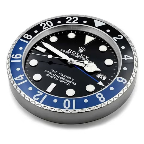 Black & Blue "BATMAN" GMT-MASTER II Rolex Wall Clock