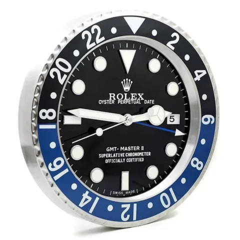 Black & Blue "BATMAN" GMT-MASTER II Rolex Wall Clock