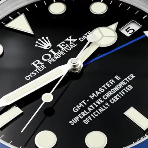 Black & Blue "BATMAN" GMT-MASTER II Rolex Wall Clock